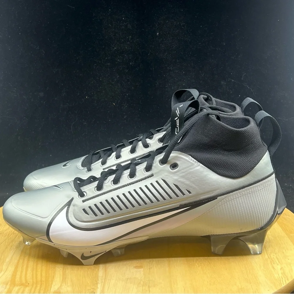 Nike Vapor Edge Pro 360 2 Light Smoke Grey Black Cleats DA5456-002 Men's Sizes - Picture 6 of 9
